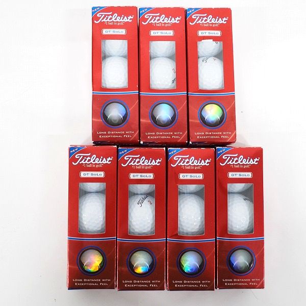 実際に弊社で買取させて頂いた【未使用】Titleist/タイトリスト DT SOLO ゴルフボール ホワイト 7スリーブ/計21個