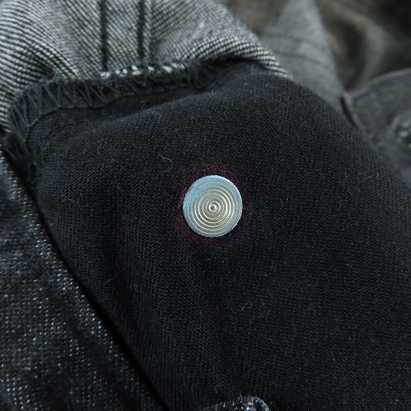 実際に弊社で買取させて頂いたJOHN LAWRENCE SULLIVAN/ジョンローレンスサリバン ワイド デニムパンツ Rigid Denim Wide Pants/JLSW-15/Mの画像 6枚目