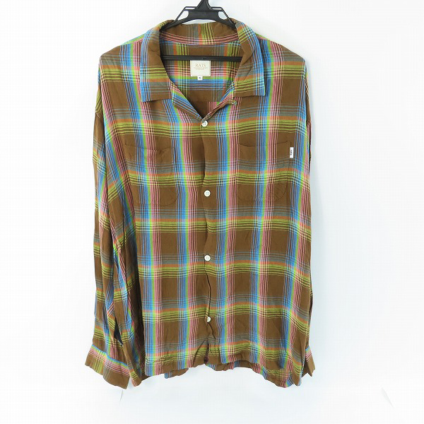 実際に弊社で買取させて頂いたRATS/ラッツ チェック柄 長袖 シャツ 22'RS-0805/XL