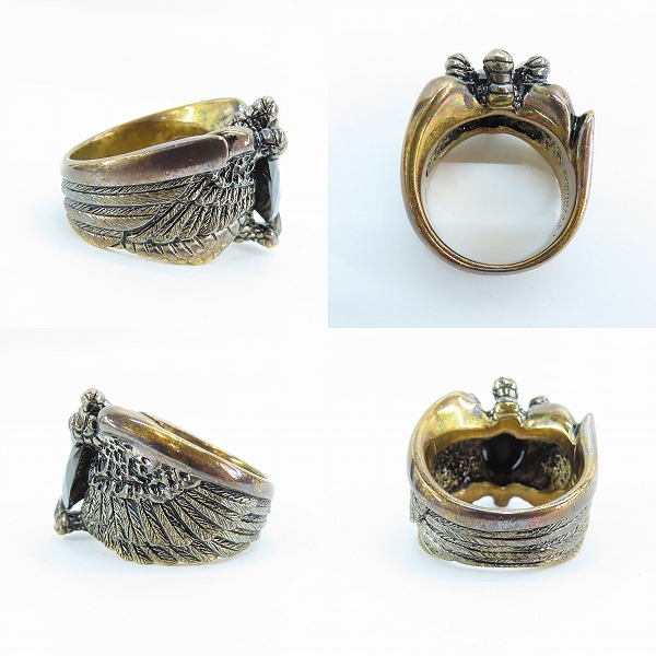 実際に弊社で買取させて頂いたプレミアムバンダイ 仮面ライダーオーズ アンク SV925 リング 鷹爪 ブラックジリコン 18号-18.5号の画像 2枚目