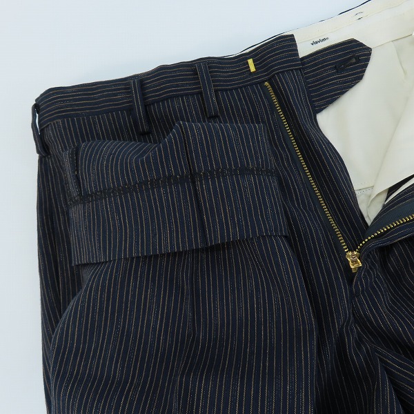 実際に弊社で買取させて頂いたvisvim/ビズビム DALTON SLACKS SANTOME ストライプ スラックス パンツ 0123205008019/2の画像 5枚目