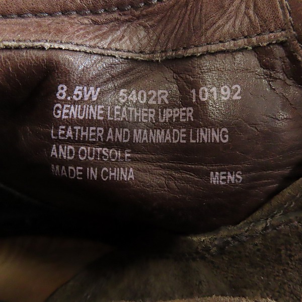 実際に弊社で買取させて頂いたTimberland/ティンバーランド アースキーパーズ シティ プレミアム 6インチ サイド ジップ レースアップ ブーツ 5402R/8.5Wの画像 6枚目