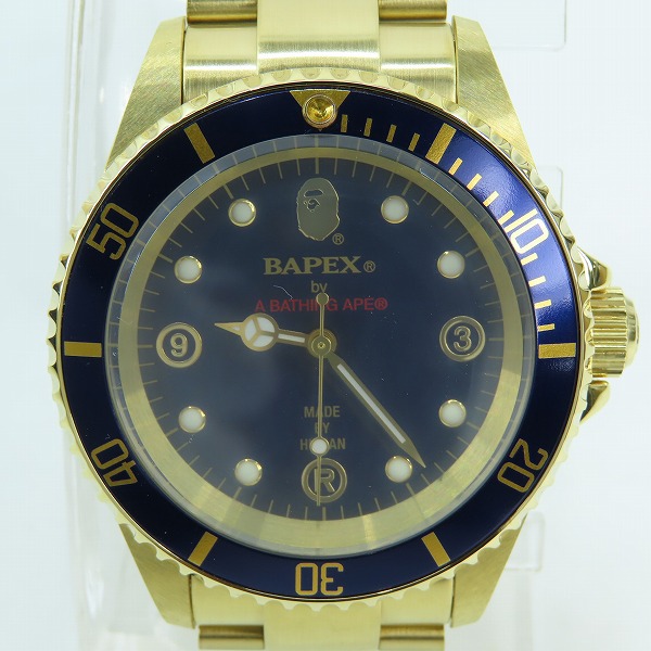 実際に弊社で買取させて頂いたA BATHING APE/アベイシングエイプ BAPE TYPE 1 BAPEX サルマリーナ 自動巻