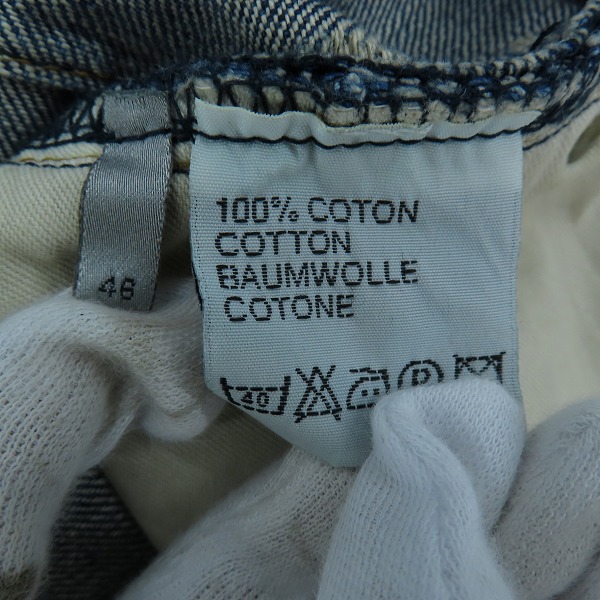 実際に弊社で買取させて頂いたDior HOMME/ディオールオム エディ期 アーカイブ ラスターコーティング デニム/46の画像 4枚目