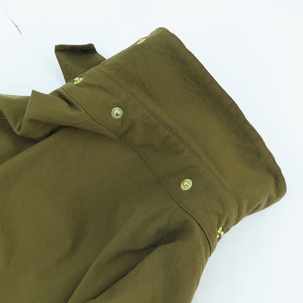 実際に弊社で買取させて頂いたBarbour/バブアー OS BURGHLEY-MU-TECH/ナイロン カーキ ロングコート 2002271/36の画像 6枚目