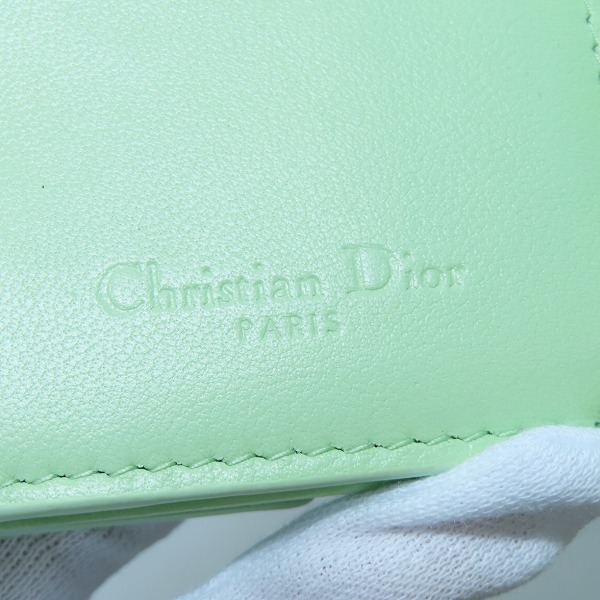 実際に弊社で買取させて頂いたDIOR/ディオール Lady Dior/レディディオール ロータスウォレット 三つ折り財布の画像 4枚目