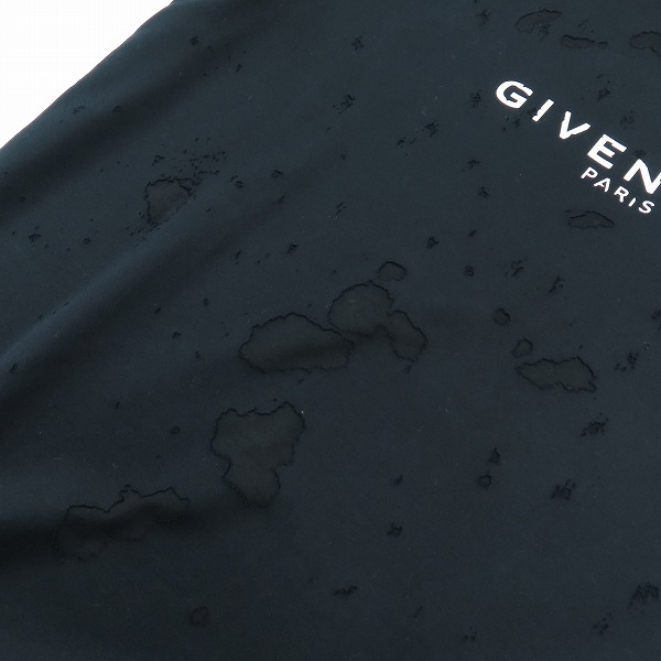 実際に弊社で買取させて頂いた【JPタグ】GIVENCHY/ジバンシィ デストロイ加工ロゴプリント半袖Tシャツ BM70RV3Y41/Sの画像 4枚目