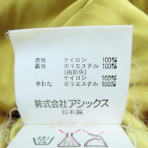 実際に弊社で買取させて頂いたasics/アシックス ビンテージ 日本代表 スキーウェア 中綿ジャケット/Sの画像 4枚目