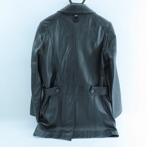 実際に弊社で買取させて頂いたRoen/ロエン×semantic design/セマンティックデザイン ラムレザー トレンチコート/Mの画像 1枚目