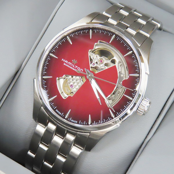 実際に弊社で買取させて頂いたHAMILTON/ハミルトン ジャズマスター Open Heart Auto 自動巻き 腕時計 H32675170