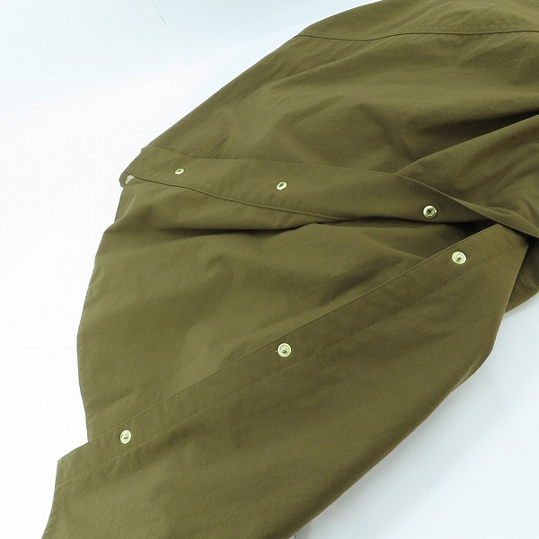 実際に弊社で買取させて頂いたBarbour/バブアー OS BURGHLEY-MU-TECH/ナイロン カーキ ロングコート 2002271/36の画像 7枚目