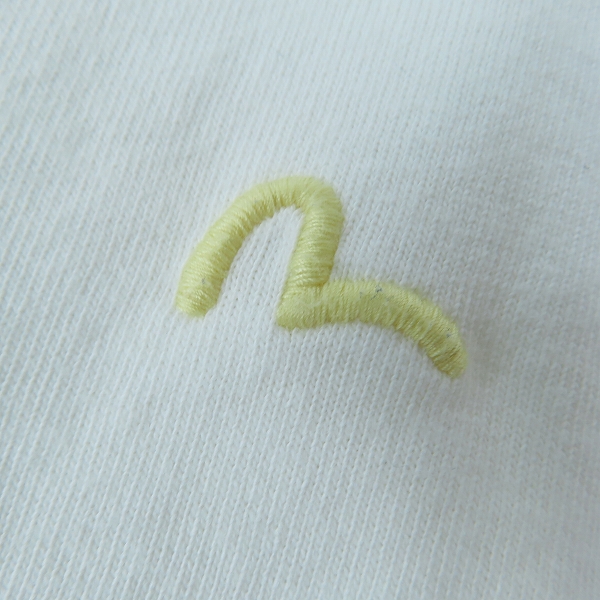 実際に弊社で買取させて頂いたEVISU/エヴィス かもめ刺繍 Tシャツ /44の画像 6枚目