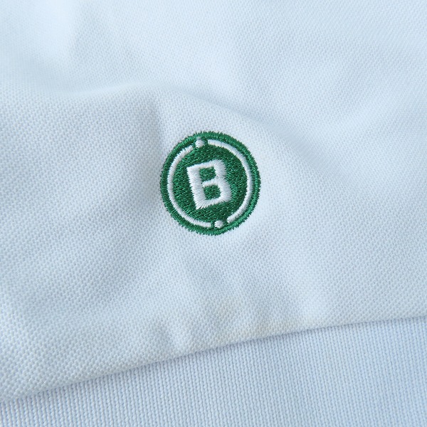 実際に弊社で買取させて頂いたBRIEFING/ブリーフィング ゴルフウェア CR MENS EARTH POLO RELAXED FIT ポロシャツ ホワイト BRG231M23 Mの画像 5枚目