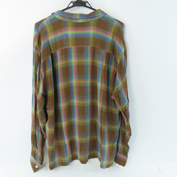 実際に弊社で買取させて頂いたRATS/ラッツ チェック柄 長袖 シャツ 22'RS-0805/XLの画像 1枚目