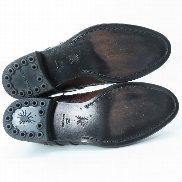 実際に弊社で買取させて頂いたMIHARA YASUHIRO/ミハラヤスヒロ コンビレザー ウイングチップシューズ/25の画像 2枚目