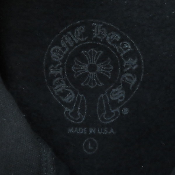 実際に弊社で買取させて頂いた【JPタグ】Chrome Hearts/クロムハーツ ホースシュープリント プルオーバーパーカー 2212-304-5017/Lの画像 2枚目