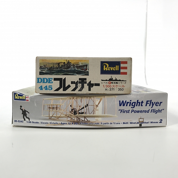 実際に弊社で買取させて頂いた【未組立】Revell/レベル 1/39 Wright Flyer/1/300 DDE-445 U.S.S.Fletcher  米駆逐艦 フレッチャー プラモデル 2点セットの画像 4枚目