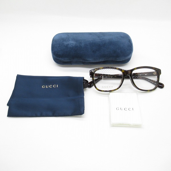 実際に弊社で買取させて頂いたGUCCI/グッチ メガネフレーム アイウェア GG0374OAの画像 9枚目