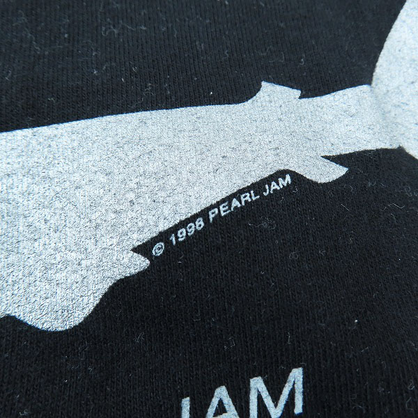 実際に弊社で買取させて頂いたGiant/ジャイアント 96年 ヴィンテージ PEARL JAM/パール ジャム プリント Tシャツ /XLの画像 4枚目
