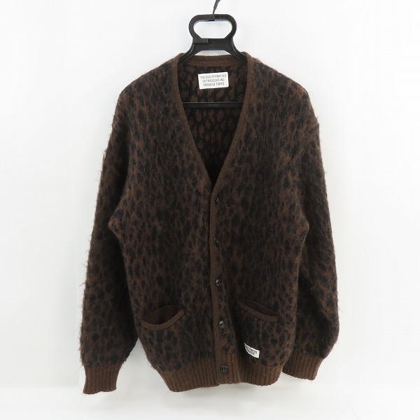 実際に弊社で買取させて頂いたWACKO MARIA/ワコマリア モヘヤ混 カーディガン レオパード柄 M