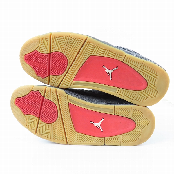 実際に弊社で買取させて頂いたNIKE×LEVI'S/ナイキ×リーバイス AIR JORDAN 4 RETRO BLACK DENIM エアジョーダン4 ブラックデニム A02571-001/29の画像 2枚目