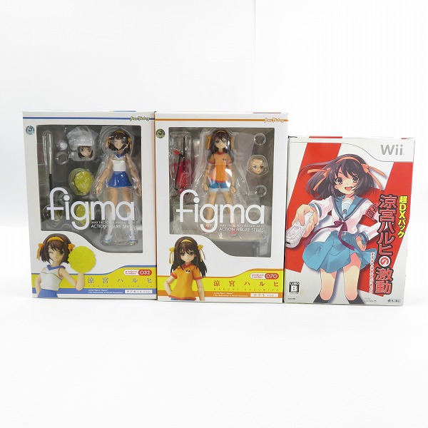 実際に弊社で買取させて頂いた【未開封含む】マックスファクトリー figma 涼宮ハルヒ チアガールVer/Wii 涼宮ハルヒの激動 リボルテックのみ 他 3点セット