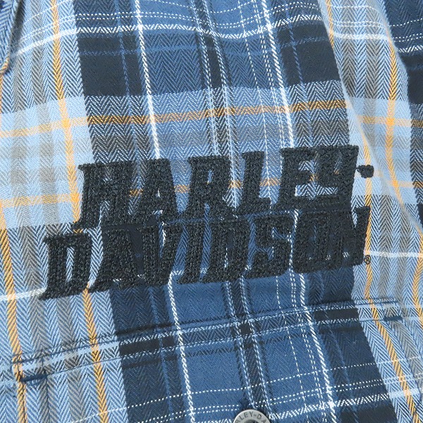 実際に弊社で買取させて頂いたHARLEY DAVIDSON/ハーレーダビッドソン 半袖シャツ チェック /Lの画像 4枚目