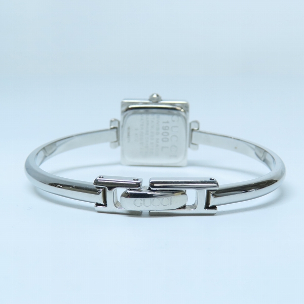 実際に弊社で買取させて頂いたGUCCI/グッチ クォーツ スクエア2針 ブレス ウォッチ/時計 1900Lの画像 2枚目