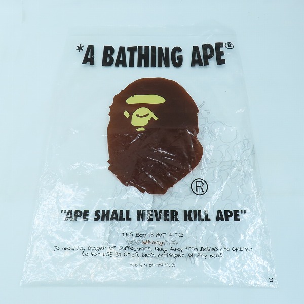実際に弊社で買取させて頂いたA BATHING APE/アベイシングエイプ 総柄 レーヨンシャツ 001SHH301008X/Lの画像 8枚目