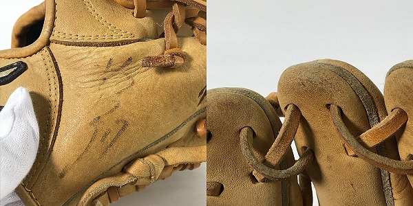 実際に弊社で買取させて頂いたMIZUNO/ミズノ Professional/プロフェッショナル 軟式 外野手用 野球グローブの画像 8枚目