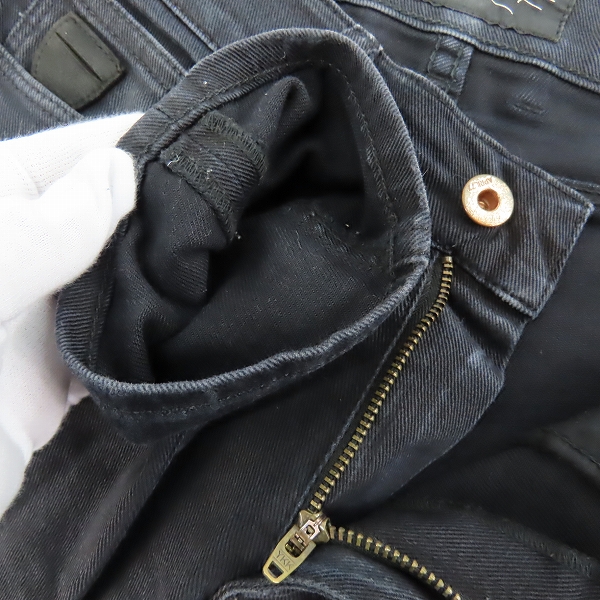 実際に弊社で買取させて頂いたApril77/エイプリル77 JOEY スキニー ブラックデニムパンツ 26の画像 5枚目