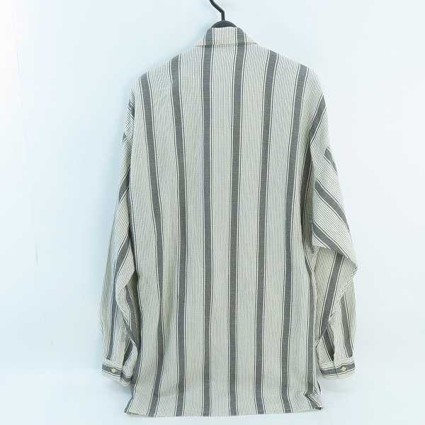 実際に弊社で買取させて頂いたGIANNI VERSACE/ジャンニヴェルサーチ ストライプ シャツ/44の画像 1枚目