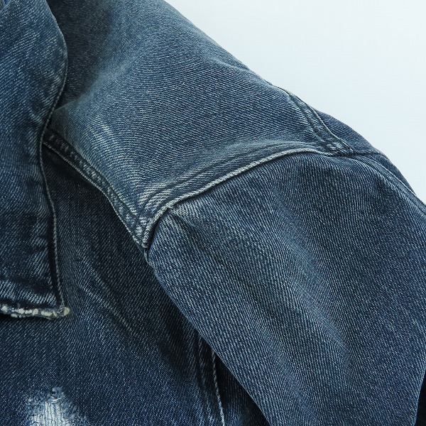 実際に弊社で買取させて頂いたDIESEL BLACK GOLD/ディーゼル ブラックゴールド デニムジャケット JARTEMBRY/48の画像 6枚目