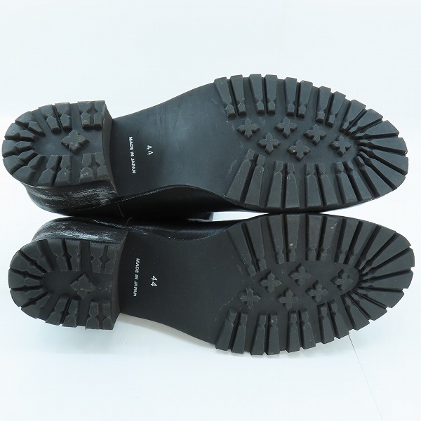 実際に弊社で買取させて頂いたNO ID./ノーアイディー レザーエンジニアブーツ/サイドジップ/44の画像 2枚目