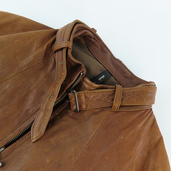 実際に弊社で買取させて頂いたglamb/グラム 羊革/ラム レザー ジャケット/3の画像 2枚目
