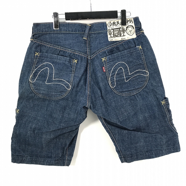 実際に弊社で買取させて頂いたEVISU/エヴィス カモメ/かもめ プリント LOT.2001  ハーフパンツ 34の画像 1枚目
