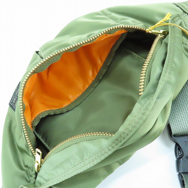 実際に弊社で買取させて頂いた【未使用】PORTER/ポーター TANKER WAIST BAG タンカー ウエストバッグ グリーン/622-06629の画像 4枚目