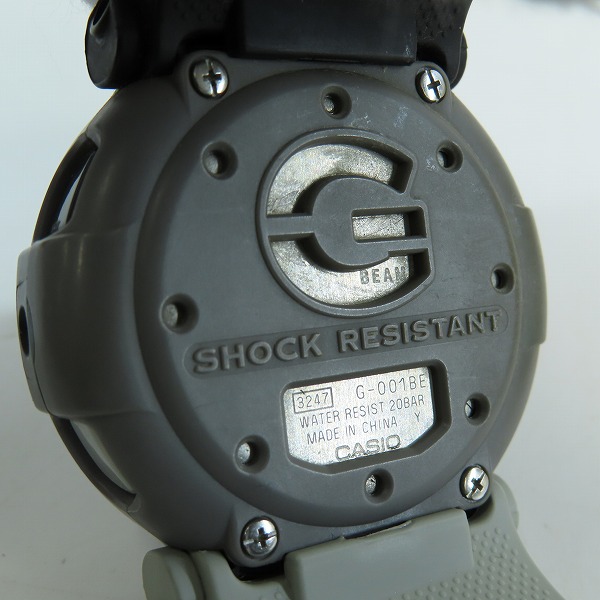 実際に弊社で買取させて頂いたG-SHOCK×BEAMS/Gショック×ビームス 40周年限定 Jason/ジェイソン クォーツ デジタル 腕時計 G-001BE-8JRの画像 3枚目
