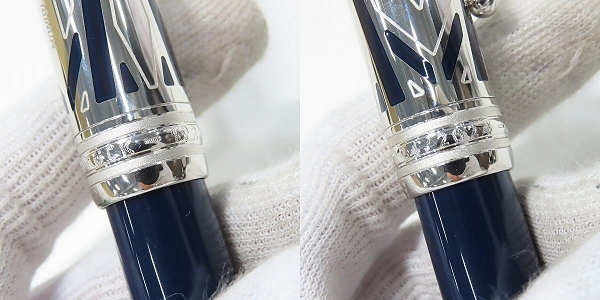 実際に弊社で買取させて頂いたMontBlanc/モンブラン 100周年 マイスターシュテュック ジ オリジン コレクション ドゥエ ル・グラン 万年筆 F/Au750の画像 6枚目