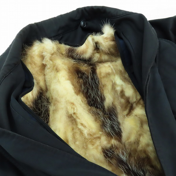 実際に弊社で買取させて頂いたHUGO BOSS/ヒューゴボス ファーライナー付き コート ブラック XLの画像 3枚目