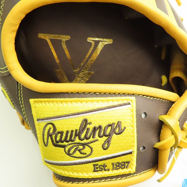 実際に弊社で買取させて頂いた【未使用】Rawlings/ローリングス HYPER TECH COLOR SYNC 外野手用/一般軟式野球用/左投げ用 GR4HTCY719の画像 5枚目