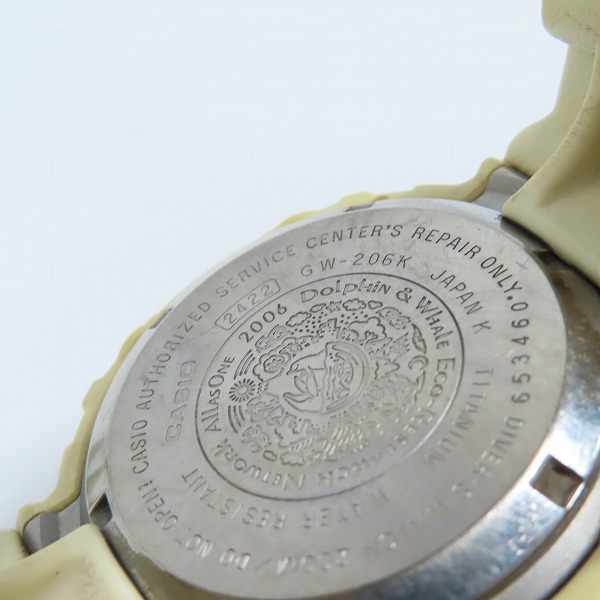 実際に弊社で買取させて頂いたG-SHOCK/Gショック FROGMAN/フロッグマン 第6回 イルクジ タフソーラー GW-206K-7JRの画像 3枚目