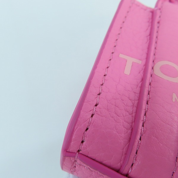 実際に弊社で買取させて頂いたMarc Jacobs/マークジェイコブス The Tote Bag マイクロトートバッグ ピンクの画像 7枚目