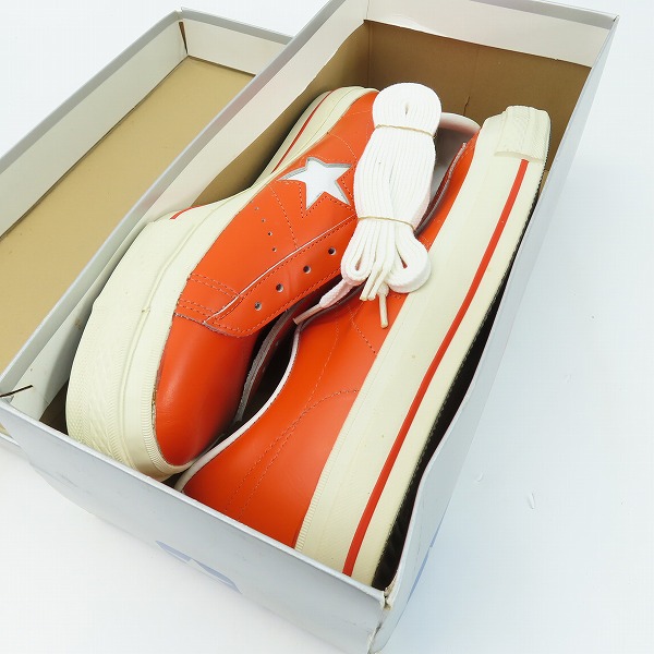 実際に弊社で買取させて頂いたCONVERSE/コンバース 90's/ヴィンテージ ONE STAR OX/ワンスター ORANGE/オレンジ/8の画像 8枚目