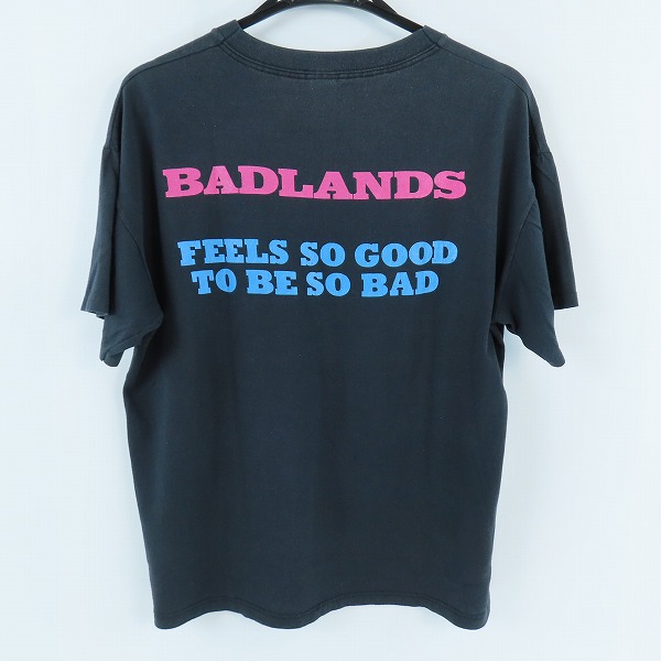 実際に弊社で買取させて頂いたBADLANDS/バッドランズ 80s ヴィンテージ Tシャツ/バンT/Lの画像 1枚目
