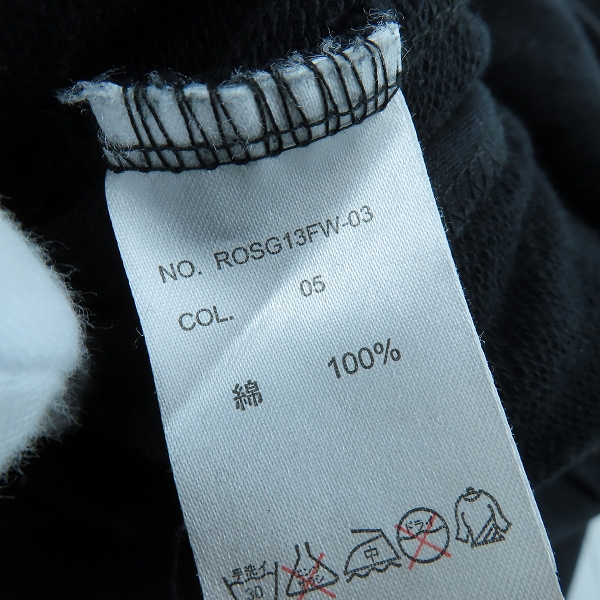 実際に弊社で買取させて頂いたRoen/ロエン×semantic design/セマンティックデザイン バックスカルスワロ ジップアップパーカー/Mの画像 3枚目