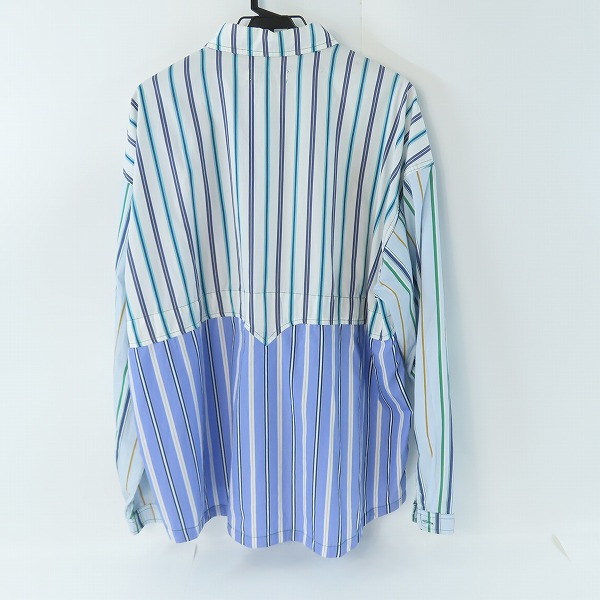 実際に弊社で買取させて頂いたEvisen skateboards/エビセンスケートボード ストライプ 長袖シャツ/Lの画像 1枚目