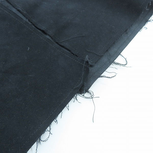 実際に弊社で買取させて頂いたISAMU KATAYAMA BACKLASH/バックラッシュ ラムレザー 切替 フーデッドコート 1471-03/ブラック/Mの画像 7枚目