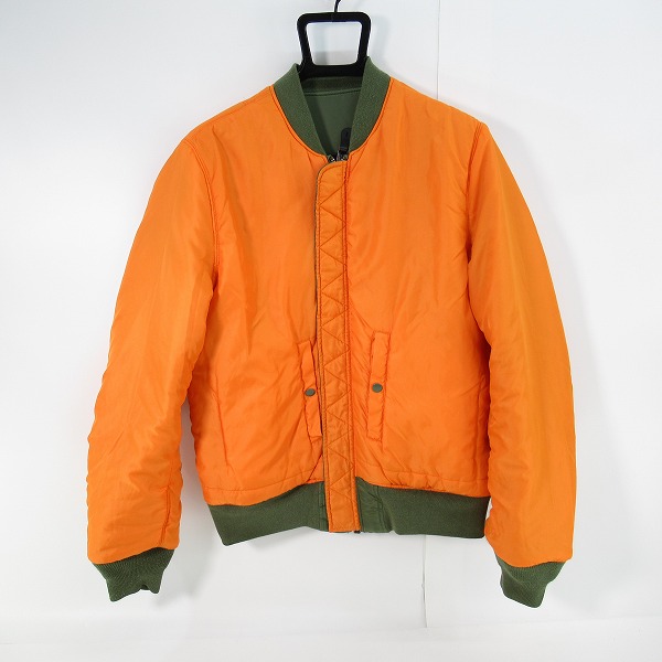 実際に弊社で買取させて頂いたALPHA INDUSTRIES/アルファインダストリーズ リバーシブル MA-1/フライトジャケット 20004-203/XLの画像 2枚目