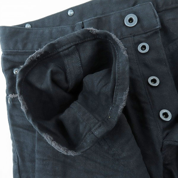 実際に弊社で買取させて頂いたISAMU KATAYAMA BACKLASH/バックラッシュ ストレッチデニム ＋レザークラッシュSTパンツ 1356-01C/Lの画像 2枚目